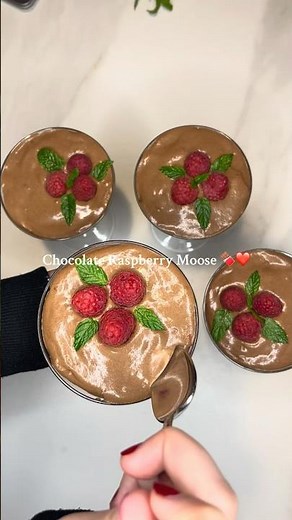 Chocolate Raspberry Mousse 🍫🍓 | Dairy-Free & Easy Recipe