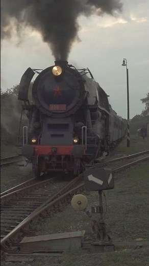 Parní lokomotiva Albatros 498.104 #train #vlaky #railway #lokomotiva #rail #vlak #station #history