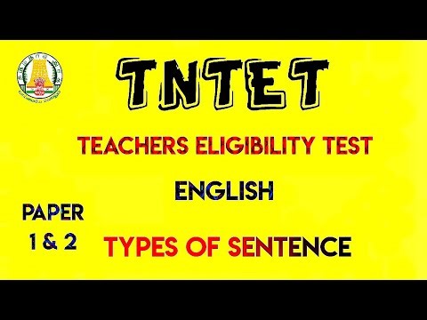 Tet English paper 2 | Types of sentence |Tet English grammar