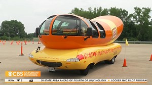 While millions will be eating hotdogs this Fourth of July weekend, 12 college grads landed a unique first job, driving an American icon across the country. So what does it take to drive the Frankmobile? Kris Van Cleave gets an exclusive look. | CBS Mornings