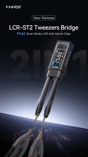 FNIRSI LCR-ST2 Smart Tweezer | SMD Component Test Tool | LCR ESR Meter