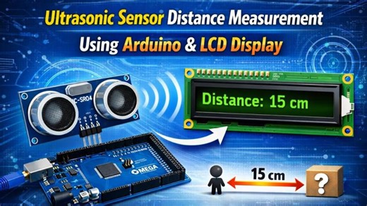 Ultrasonic Sensor Distance Measurement Using Arduino LCD Display | Nithin Hewavitharana (Niki)