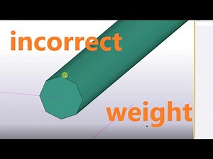 How to fix weight of circular profiles in Tekla Structures
