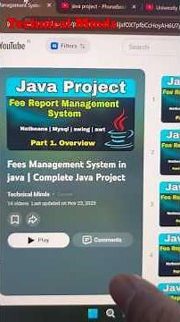 Java Projects for beginners | Fees management system | Mini project #javaprojects #javaproject #earn