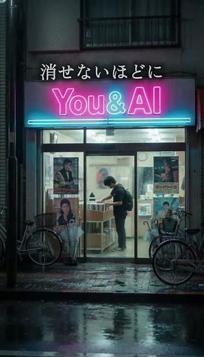 You&AI｜雨夜の追憶 #昭和レトロ #1985年 #昭和再現 #ノスタルジー #エモい #貸しレコード店 #シティポップ #80年代 #AI動画 #YouAndAI #雨の夜 #ロックバラード