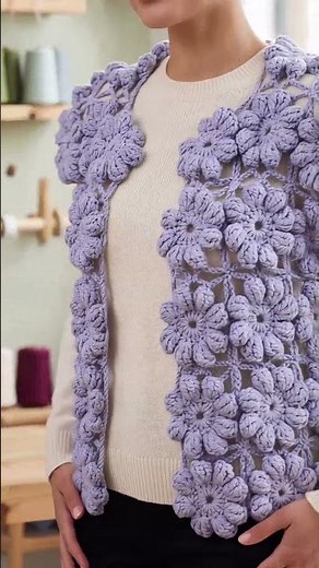 Crochet jacket written pattern #crochet