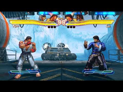 Ryu & Chun-Li vs Lei & Christie (Hardest) - Street Fighter X Tekken