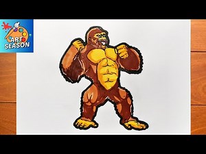 How to Draw King Kong Step by Step