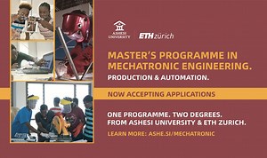 Ashesi University starts Mechatronic Engineering Master’s Programme in partnership with ETH Zurich
