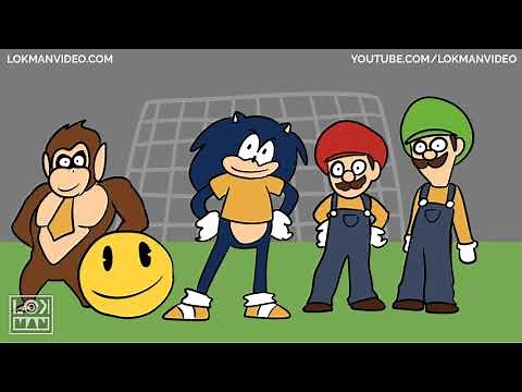 Cristiano Ronaldo CR7 vs PACMAN & SUPER MARIO & SONIC The Hedgehog and friends KIDS Game Animation