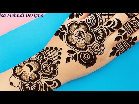 Gulab🥀mehndi design back hand/Full hand mehndi/Phool patti wali mehandi/Flower mehndi