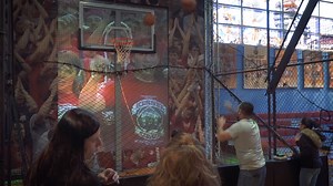 Dunk, pass, and get into the "madness" at The College Basketball Experience in Kansas City. Learn about the legends feel what it's like to hit the hardwood in March. https://www.visitmo.com/things-to-do/the-college-basketball-experience | Visit Missouri