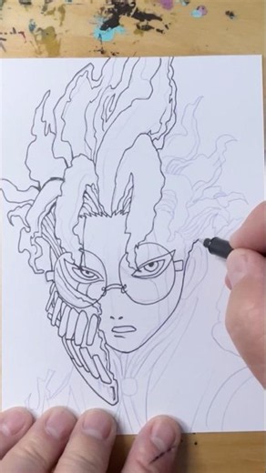 How to Draw Ken Takakura Okarun Dandadan 3 #anime #drawing #art #drawingtutorial