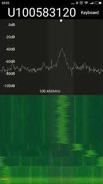 QuestaSDR on Android (RTL-SDR, RTL2832U software radio). First launch