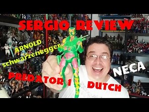 NECA Predator Thermal Vision Dutch Figure Video Review sergio guerrero el coleccionista