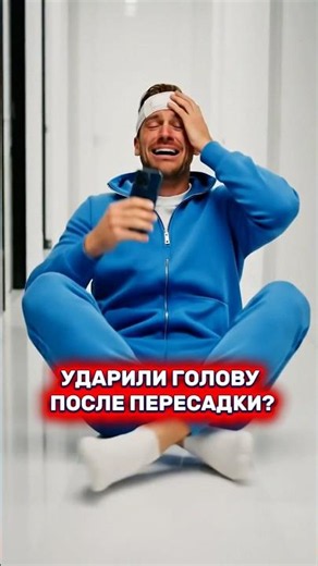 ударили голову после пересадки волос? смотри описание