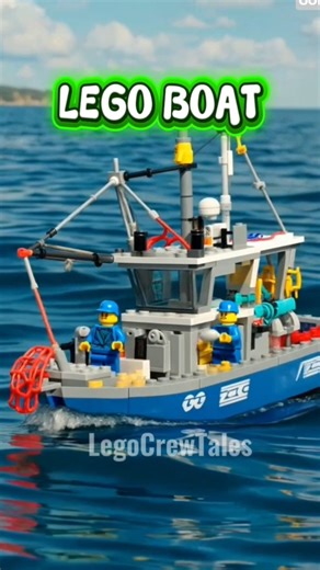 Can This Lego Boat SURVIVE the Raging Sea? 🌊🚢 #shorts #legoshorts #lego #viral