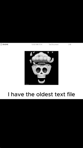 My oldest text file #oldcomputers #files #microsoftword