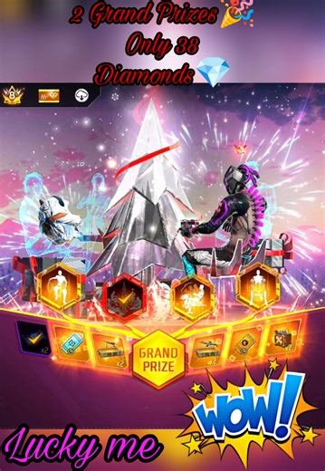 ​38 Diamonds💎 2 Grand Prizes. Say no more. 🔥💎 #garenafreefire #freefirevideo #freefire #garena #freefireviral