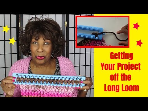 Part 2: Casting Off - or Getting Your Project OFF the Long Loom - Loom Knitting With Wambui Made It
