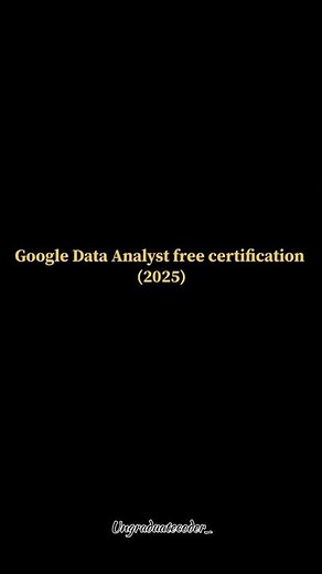 “Google Free Data Analyst Certificate 💯 | ”#GoogleCertification #DataAnalytics #FreeCourse