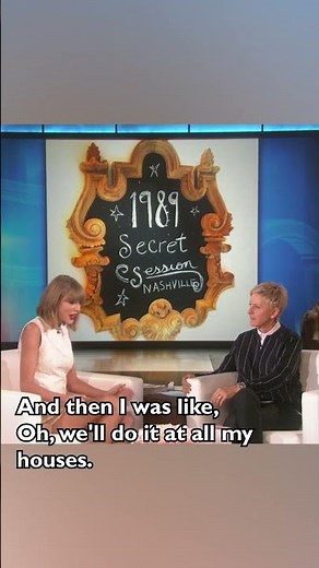 Taylor Swift on the 1989 Secret Sessions
