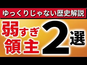 【ゆっくりじゃない歴史解説】大国の狭間で消えて行った弱小領主2選