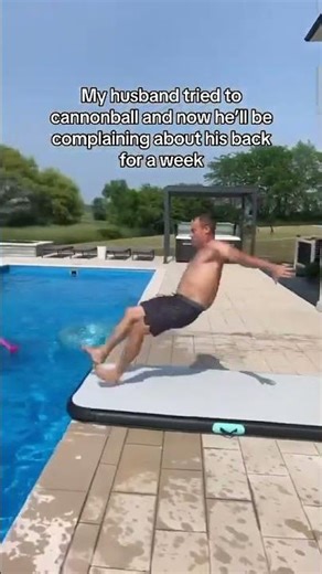 Man’s Hilarious Pool Fail 😂💦 | Funniest Swimming Entry Gone Wrong!