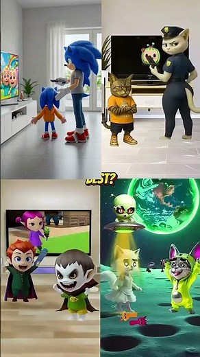 Aliens Invade While Sonic Watches TV!