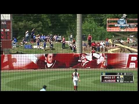 04/21/2013 Mississippi State vs Alabama Softball Highlights