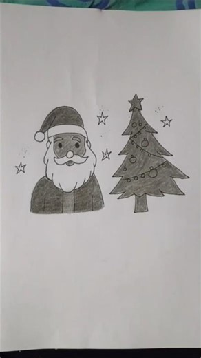 🎄 Easy Christmas Drawing Tutorial | Cute Xmas Art #shorts