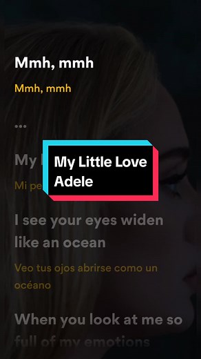 My Little Love- Adele (Lyrics - Letra)