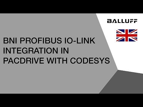 BNI Profibus IO-Link Integration in PacDrive with CoDeSys