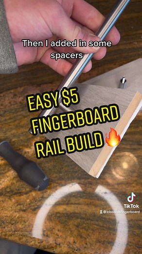 DIY Fingerboard Rail: Easy $5 Build