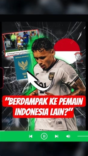 IT WAS SAFE! NOW THIS INDONESIAN PLAYER'S PASSPORT IS BEING A PROBLEM IN THE NETHERLANDS