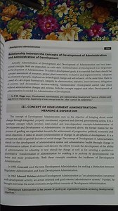 concept of development in administration