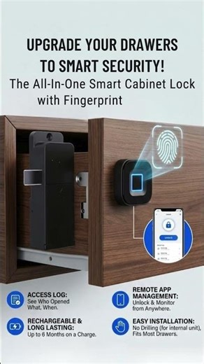 smart fingerprint drawer lock