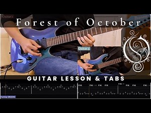 Opeth - Forest of October (guitar lesson + tab + backing tracks)