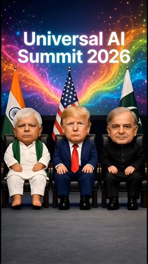 Universal AI Summit 2026 Spoof 😂 | Lalu Ji, Trump & Shahbaz Sharif Funny Meeting | Comedy Show