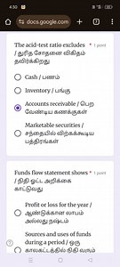 The acid-test ratio excludes:CashInventoryAccounts receivab... | Filo