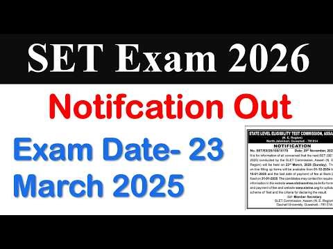 All SET Exam 2026 | Raj, Bihar, Gujarat, Haryana, MP – Big Update 2026