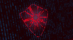 Download key shield cyber security red color animation background for free
