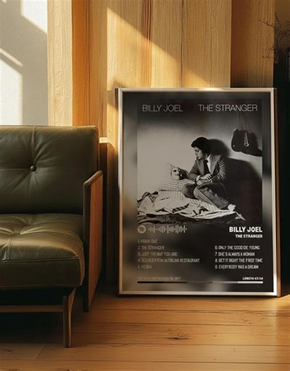 Billy Joel the Stranger Poster Print | Classic Rock Album Art | Vintage Music | Music Lover Gift | Digital Download - Etsy