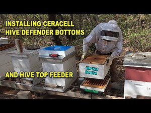 Installing Ceracell hive components S6E64 #beekeeping #ceracell