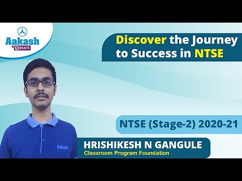 NTSE Scholarship Winner | HRISHIKESH N GANGULE | Student of Aakash Classroom Program (Foundation)