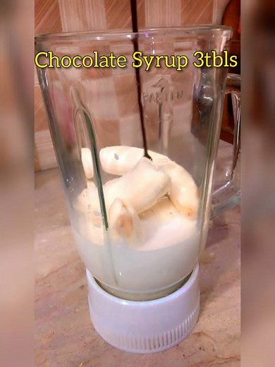 Chocolate Banana Shake Quick and Easy Recipe By Creative Chef