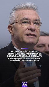 România are în vedere un parteneriat cu Ucraina pentru fabricarea de drone cu ajutorul noului mecanism comunitar SAFE (Security Action for Europe), destinat finanţării prin împrumuturi a unor achiziţii şi investiţii militare. Invitat la emisiunea LIVE, consilierul prezidențial, Cristian Diaconescu a vorbit despre parteneriatele pe care le va avea România privind apărarea națională. #digi24 #stiriledigi24 #aparare #cristiandiaconescu | Digi24