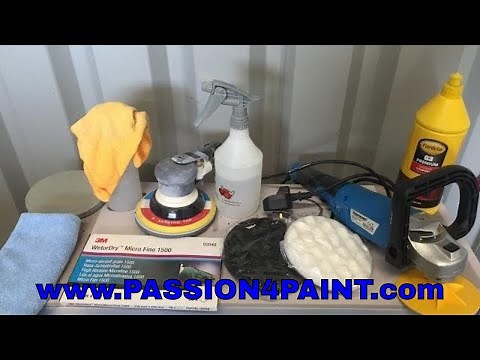 How To Wet Sand , Machine Polish / Buff Clearcoat / Remove Orange Peel Using 3m / Farecla G3 Premium