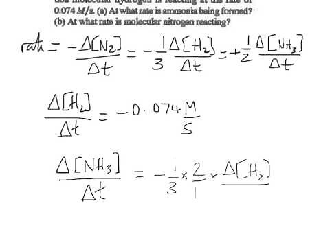 Problem 14.6 - Relating rates of disappearance and appearance