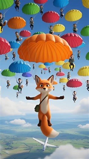 The Fox Who Saved an Entire Plane ✈️🦊🔥 #foxstory #entertainment